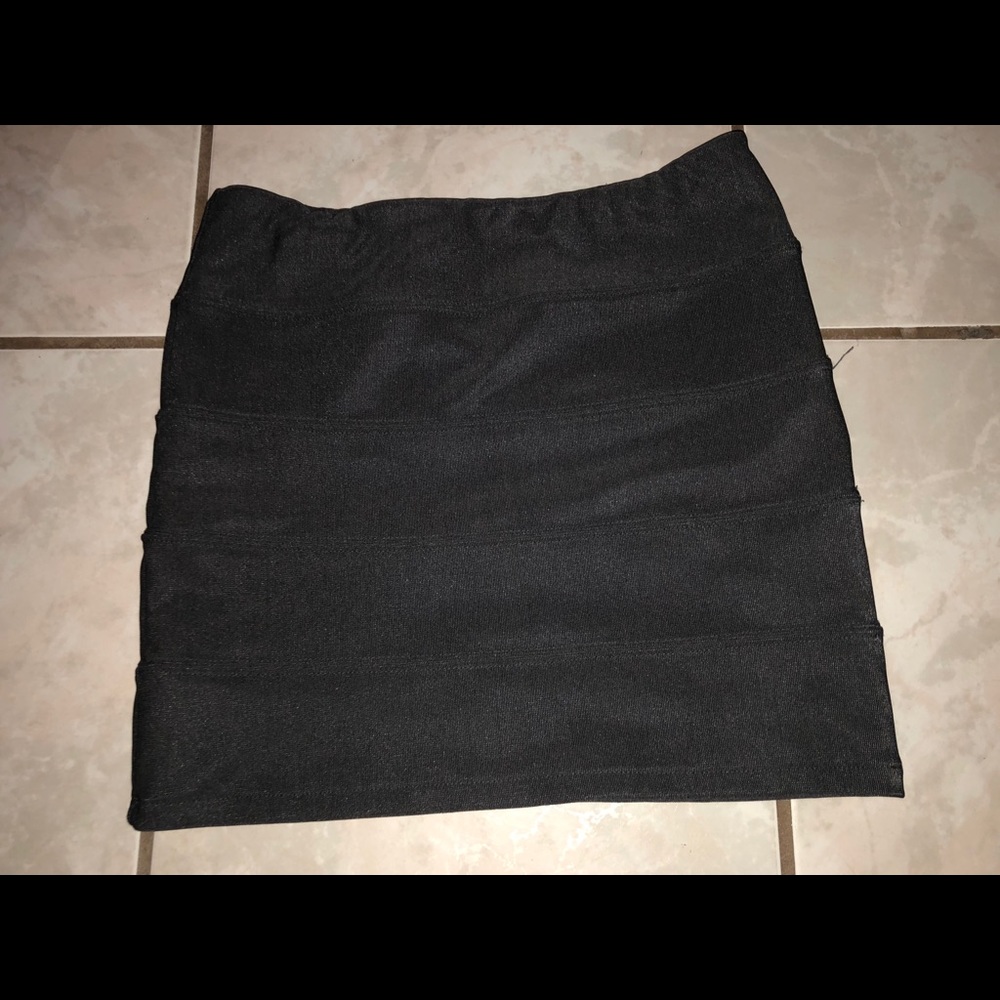 Dark gray pencil skirt